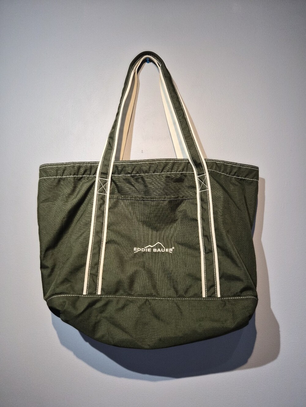 Eddie Bauer Deep Green Tote Bag | Size Large